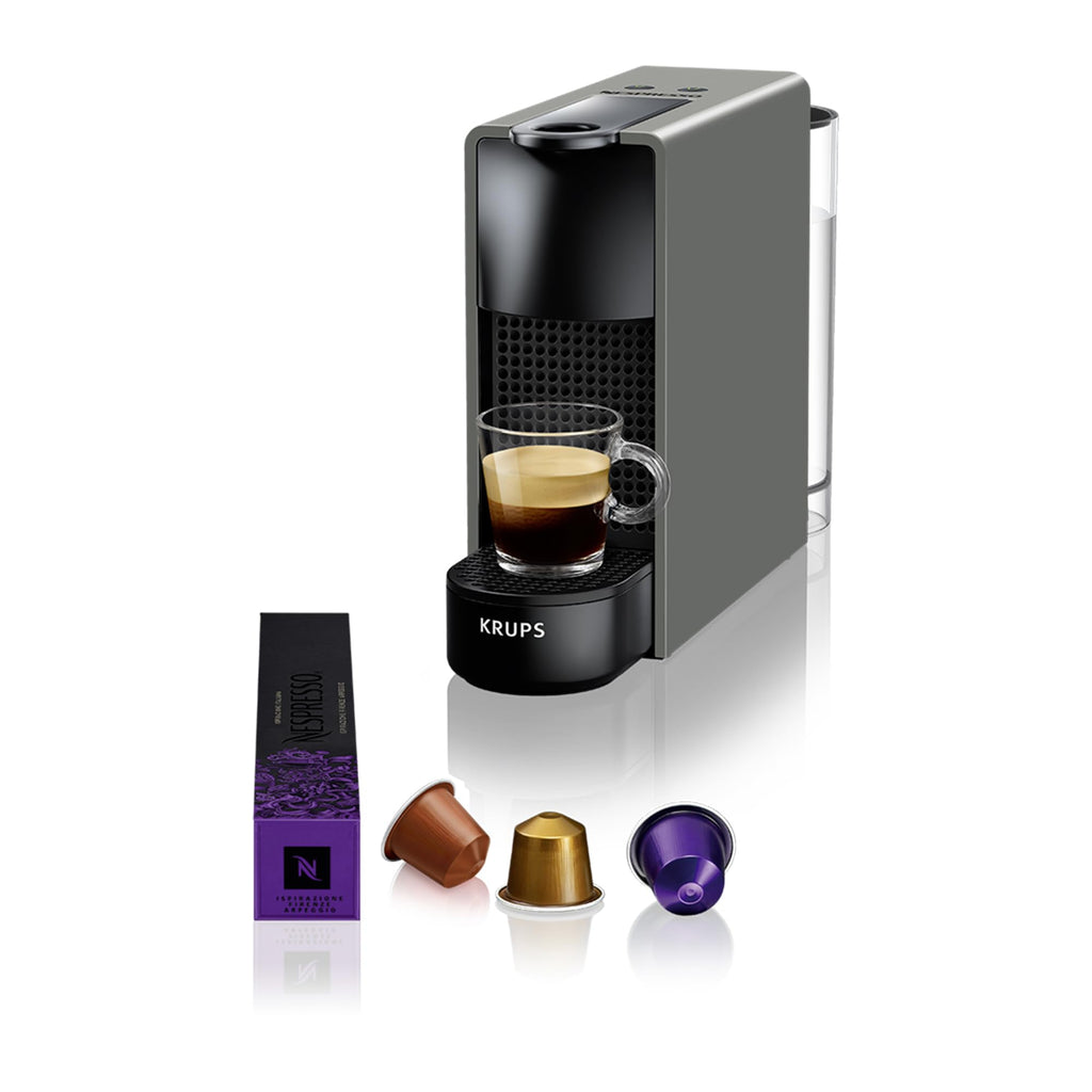 Essenza Mini XN110B – Capsule Machine, 19 Bar, Ultrakompakt, Grau