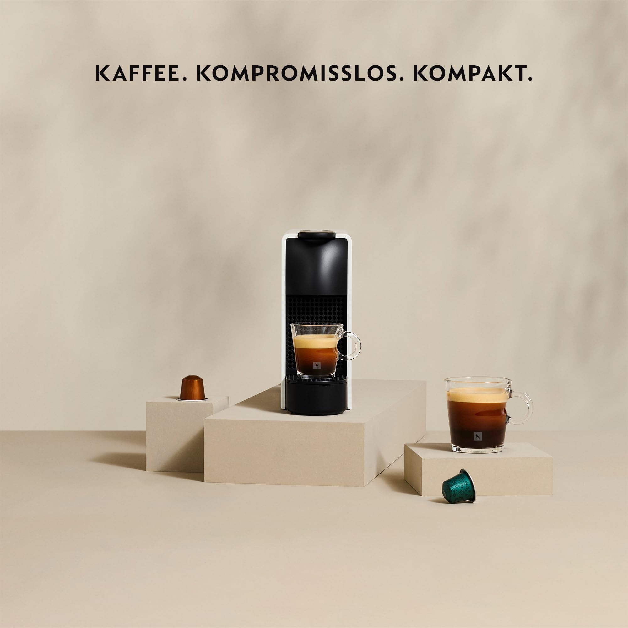 Essenza Mini XN110B – Capsule Machine, 19 Bar, Ultrakompakt, Grau