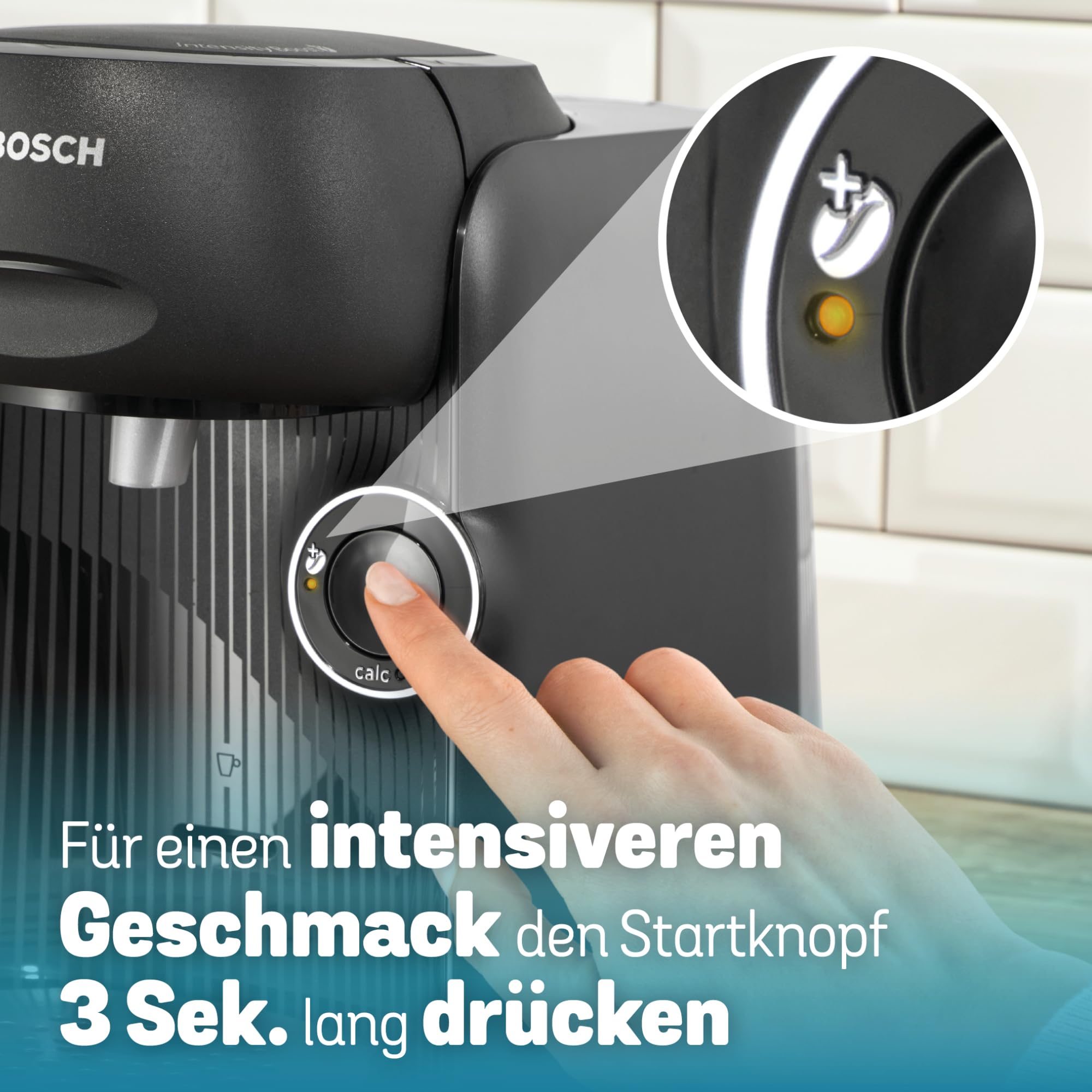 Tassimo Finesse TAS162E – Capsule Machine mit IntensityBoost, über 70 Getränke, 1400W, Schwarz