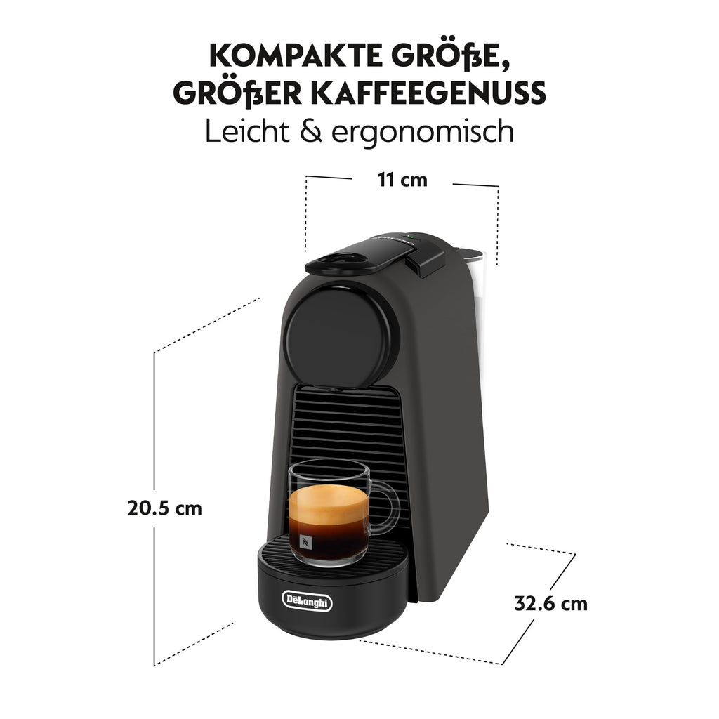 Essenza Mini EN85.BKMT – Capsule Machine, 19 Bar, Mattschwarz