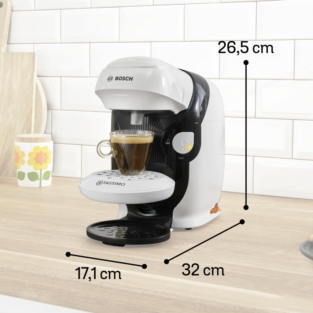 Tassimo Style TAS1104 – Capsule Machine, über 70 Getränke, INTELLIBREW™, 1400W, Weiss
