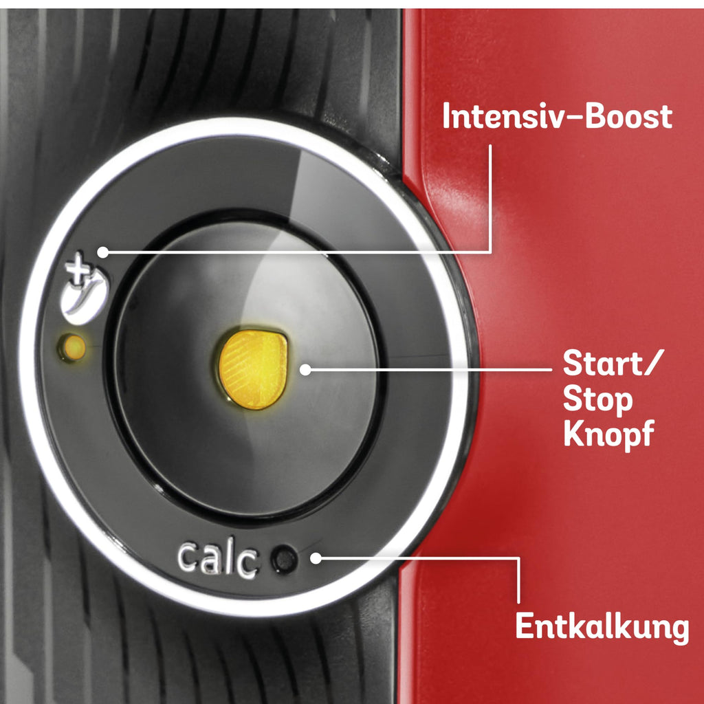 Tassimo Finesse TAS163E – Capsule Machine mit IntensityBoost, über 70 Getränke, 1400W, Rot/Schwarz