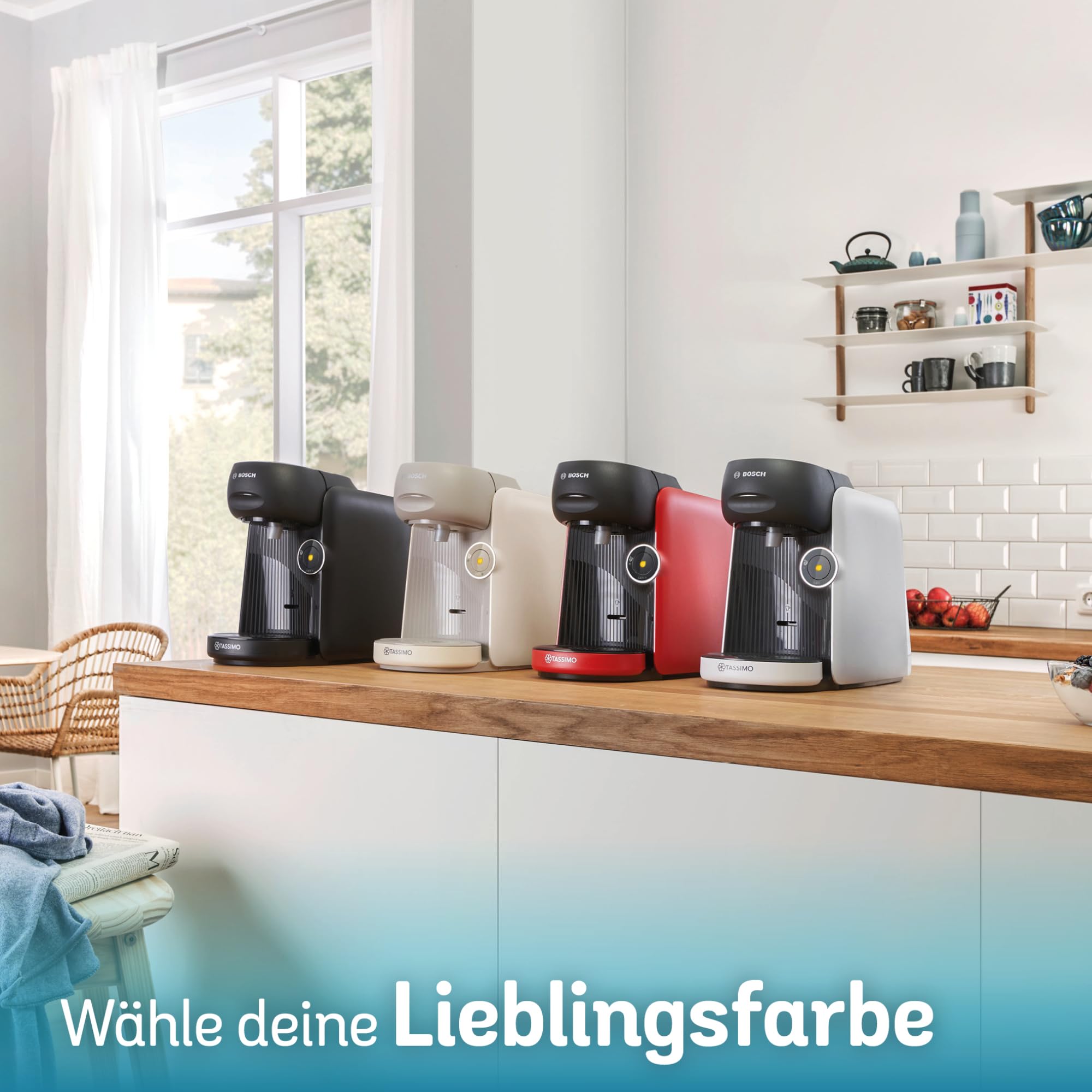Tassimo Finesse TAS167P – Capsule Machine mit IntensityBoost, über 70 Getränke, 1400W, Creme