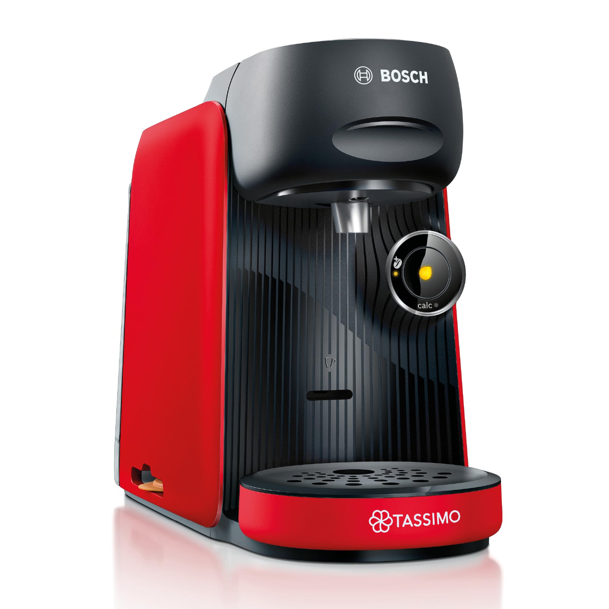 Tassimo Finesse TAS163E – Capsule Machine mit IntensityBoost, über 70 Getränke, 1400W, Rot/Schwarz