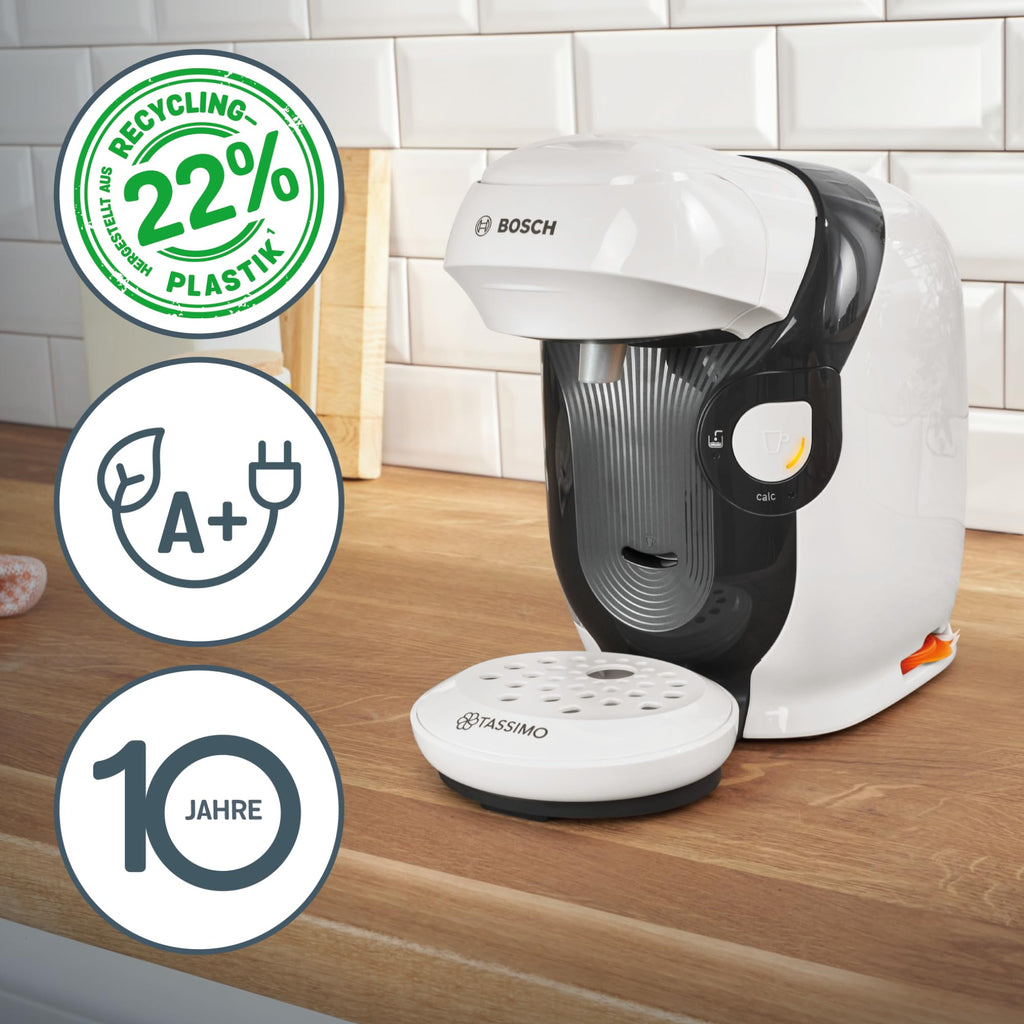 Tassimo Style TAS1104 – Capsule Machine, über 70 Getränke, INTELLIBREW™, 1400W, Weiss