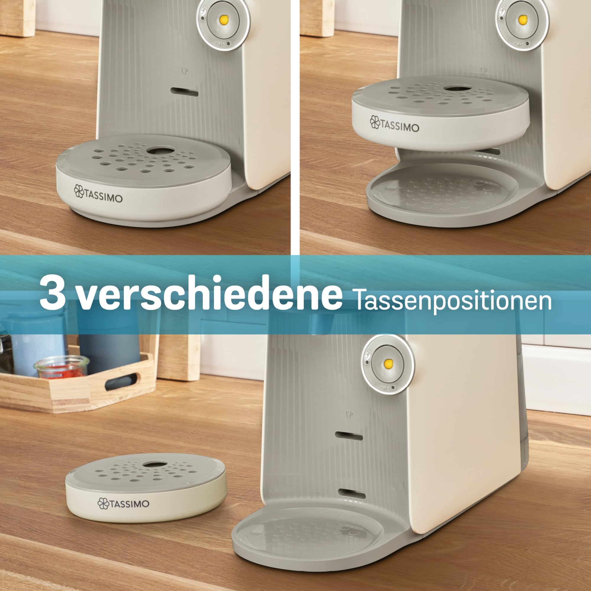 Tassimo Finesse TAS167P – Capsule Machine mit IntensityBoost, über 70 Getränke, 1400W, Creme