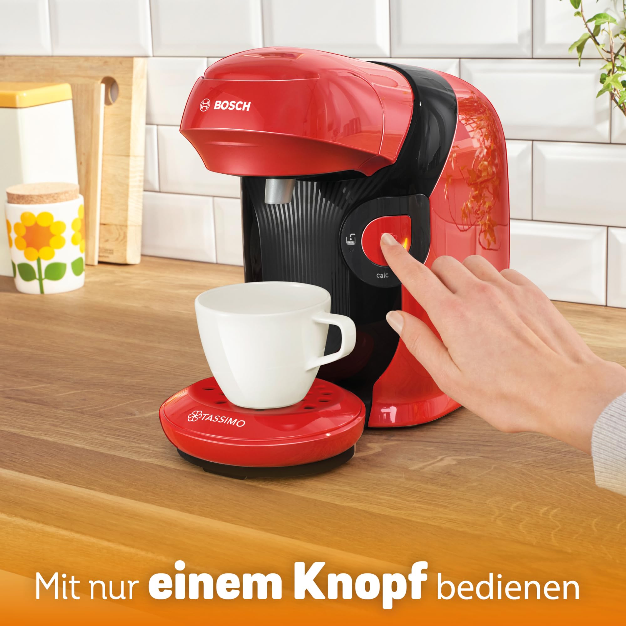 Tassimo Style TAS1103 – Capsule Machine, über 70 Getränke, INTELLIBREW™, 1400W, Rot