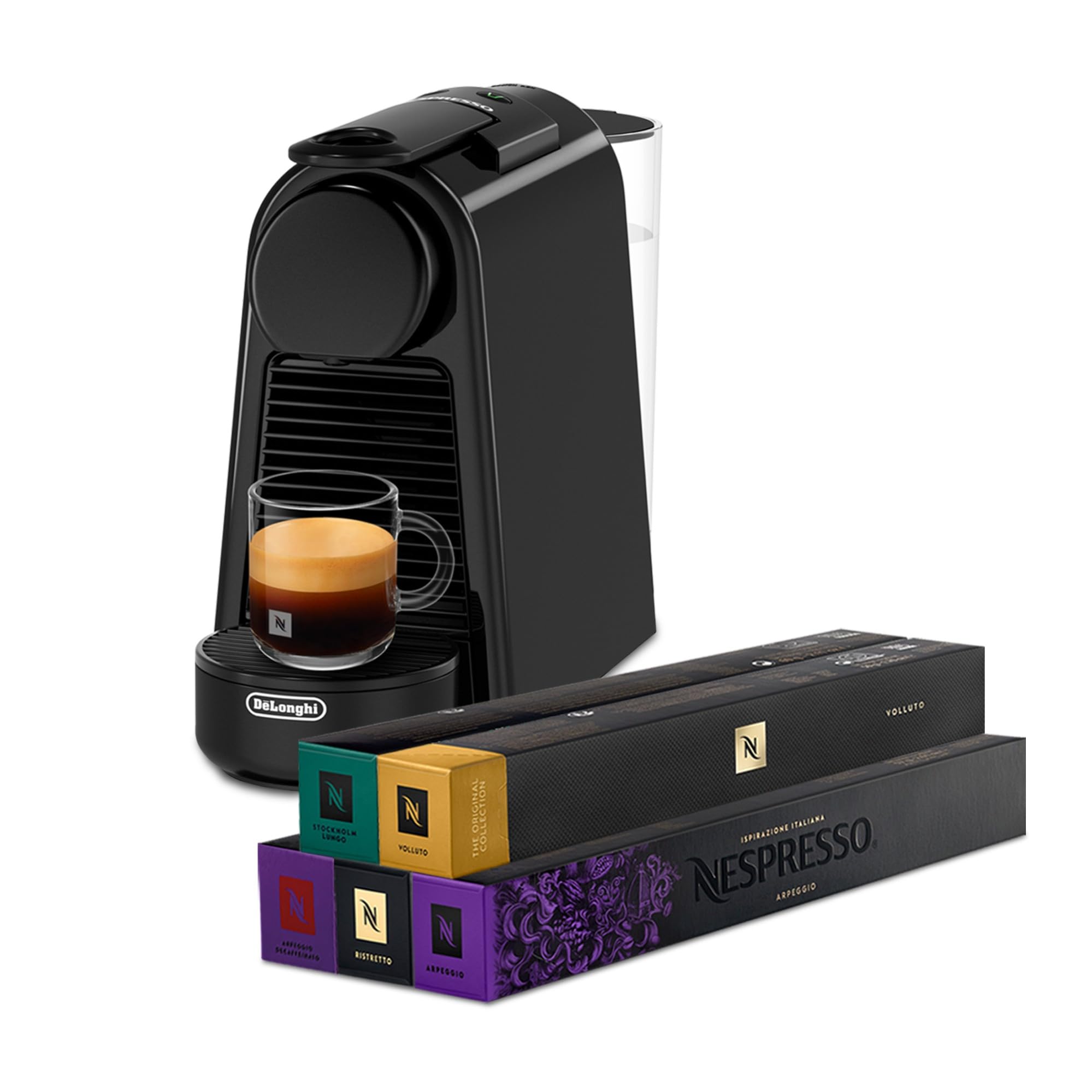 Essenza Mini EN85.B – Capsule Machine, 19 Bar, Kompakt, Schwarz