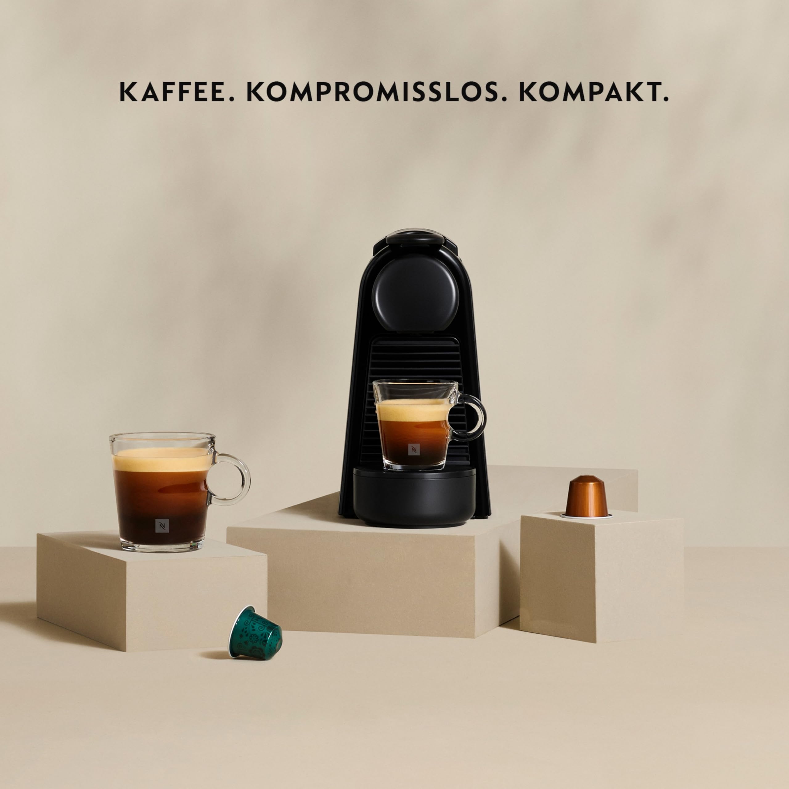 Essenza Mini EN85.B – Capsule Machine, 19 Bar, Schwarz