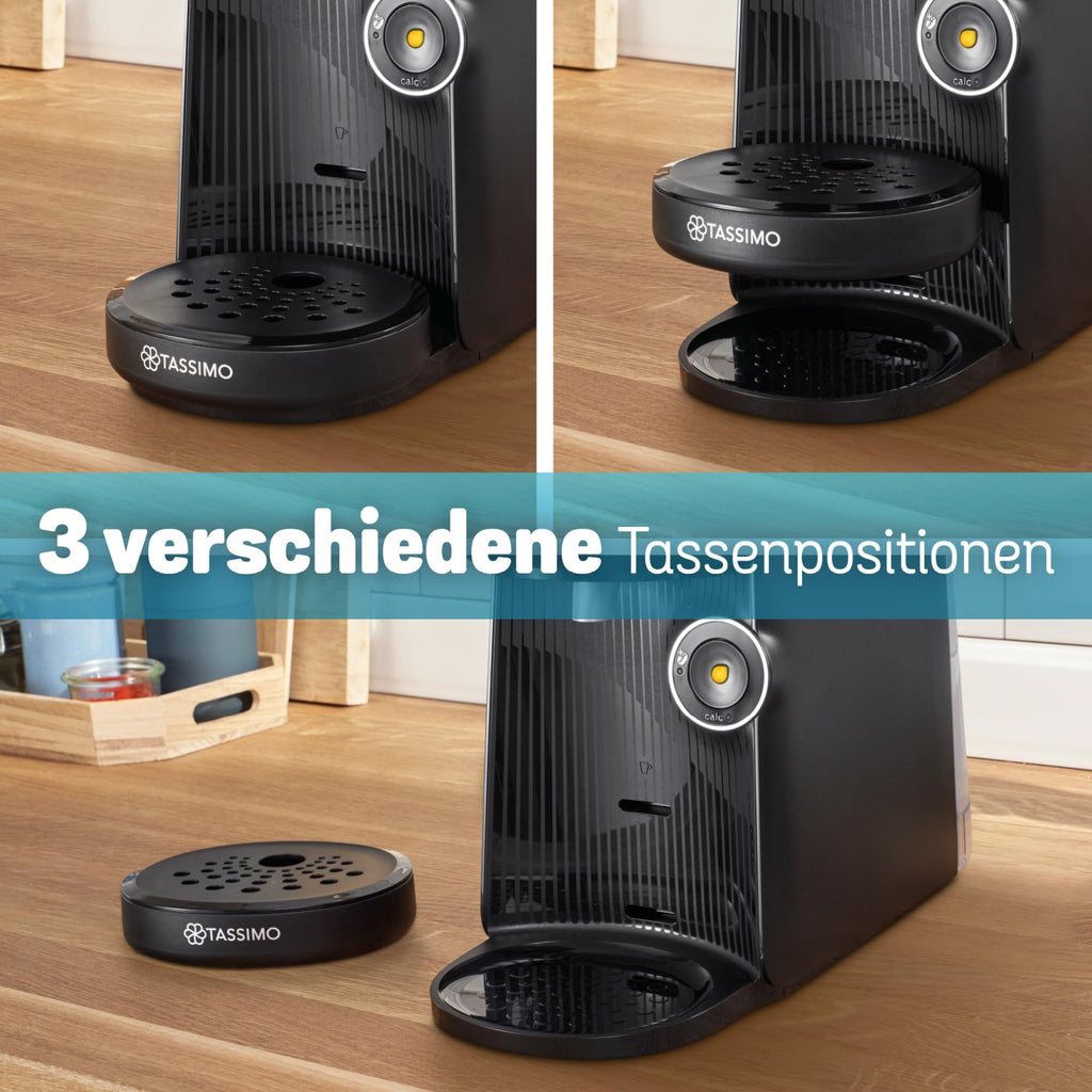 Tassimo Finesse TAS162E – Capsule Machine mit IntensityBoost, über 70 Getränke, 1400W, Schwarz