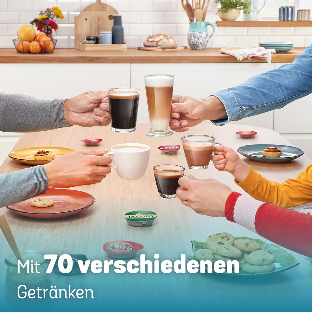 Tassimo Finesse TAS167P – Capsule Machine mit IntensityBoost, über 70 Getränke, 1400W, Creme