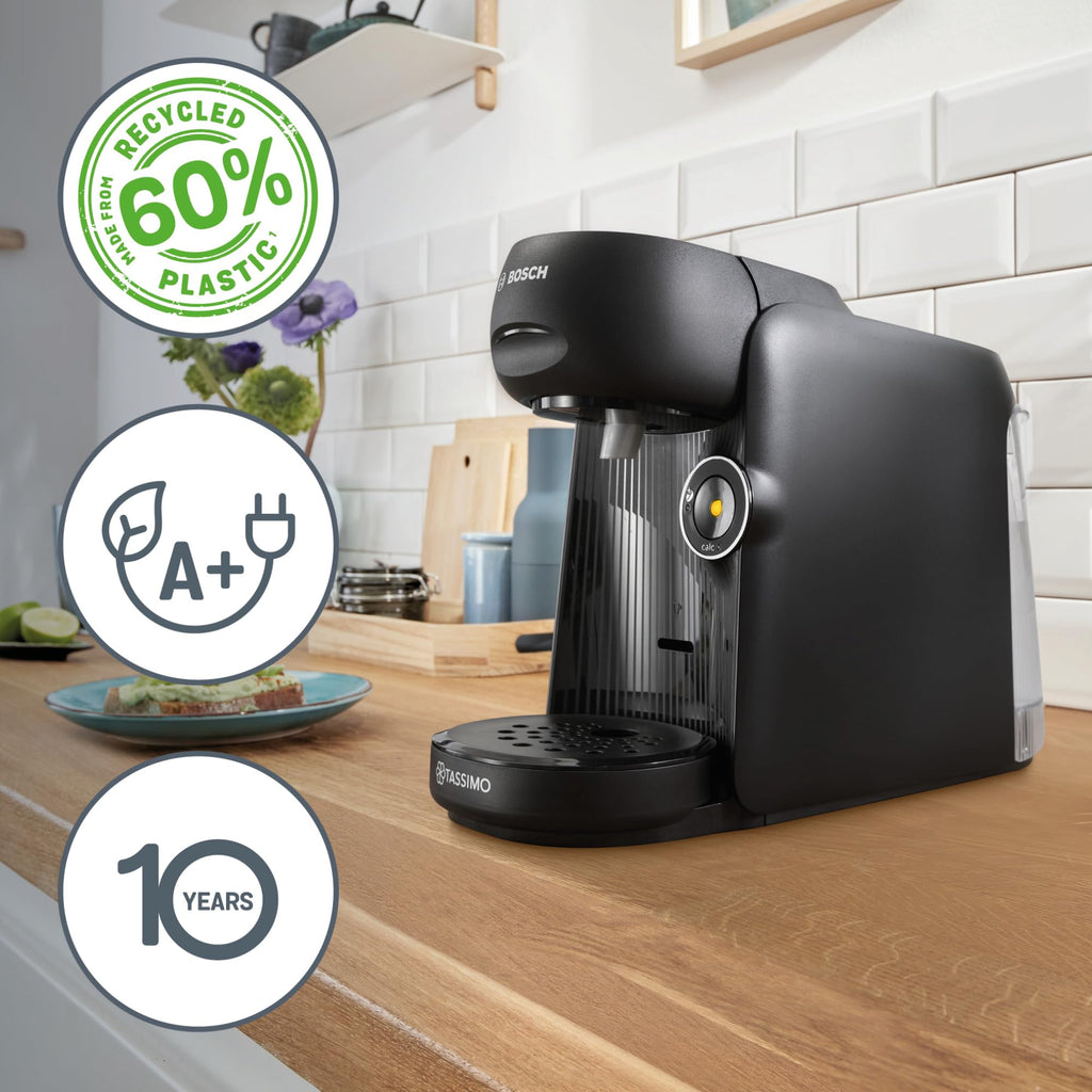 Tassimo Finesse TAS162E – Capsule Machine mit IntensityBoost, über 70 Getränke, 1400W, Schwarz